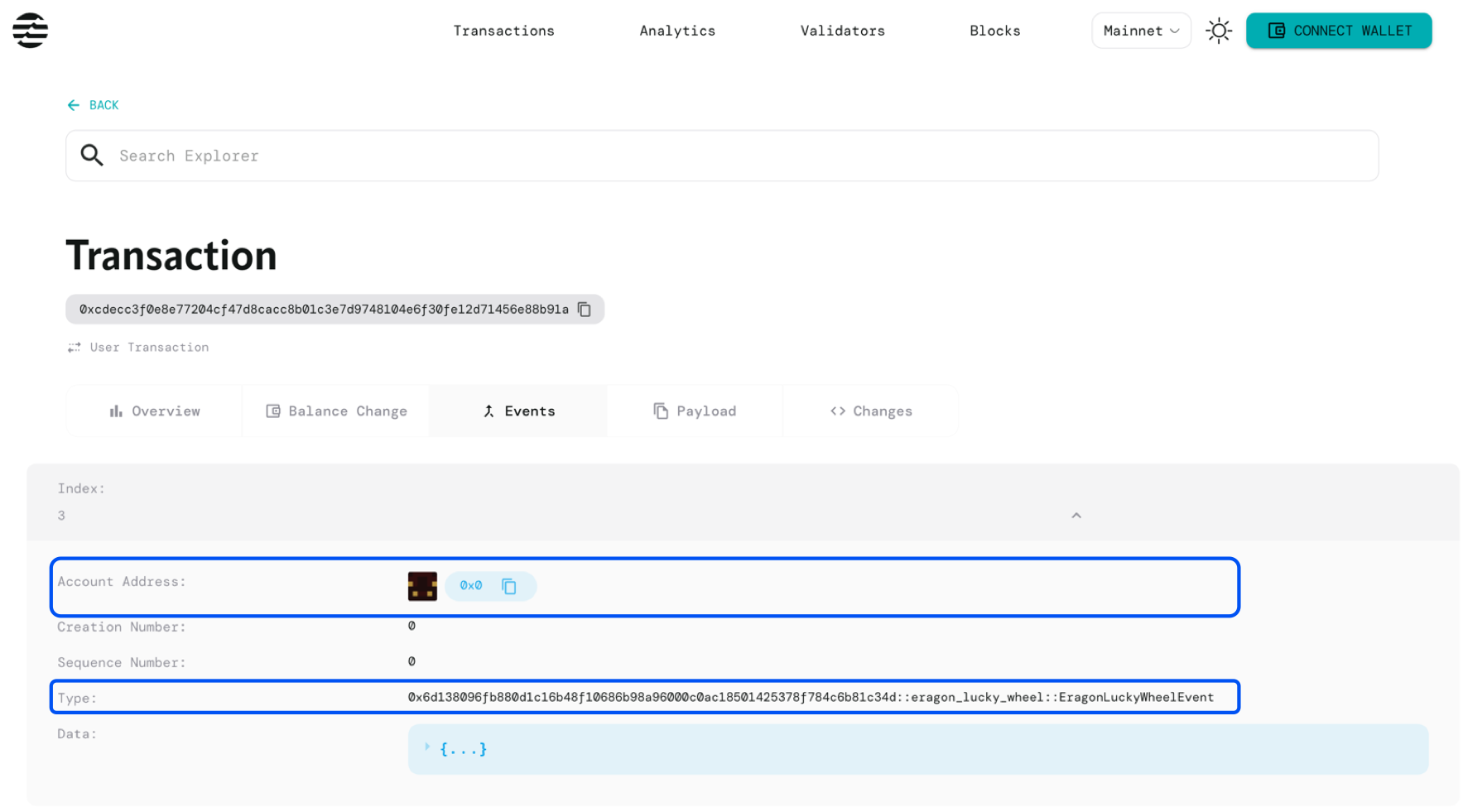 aptos webhook explorer4