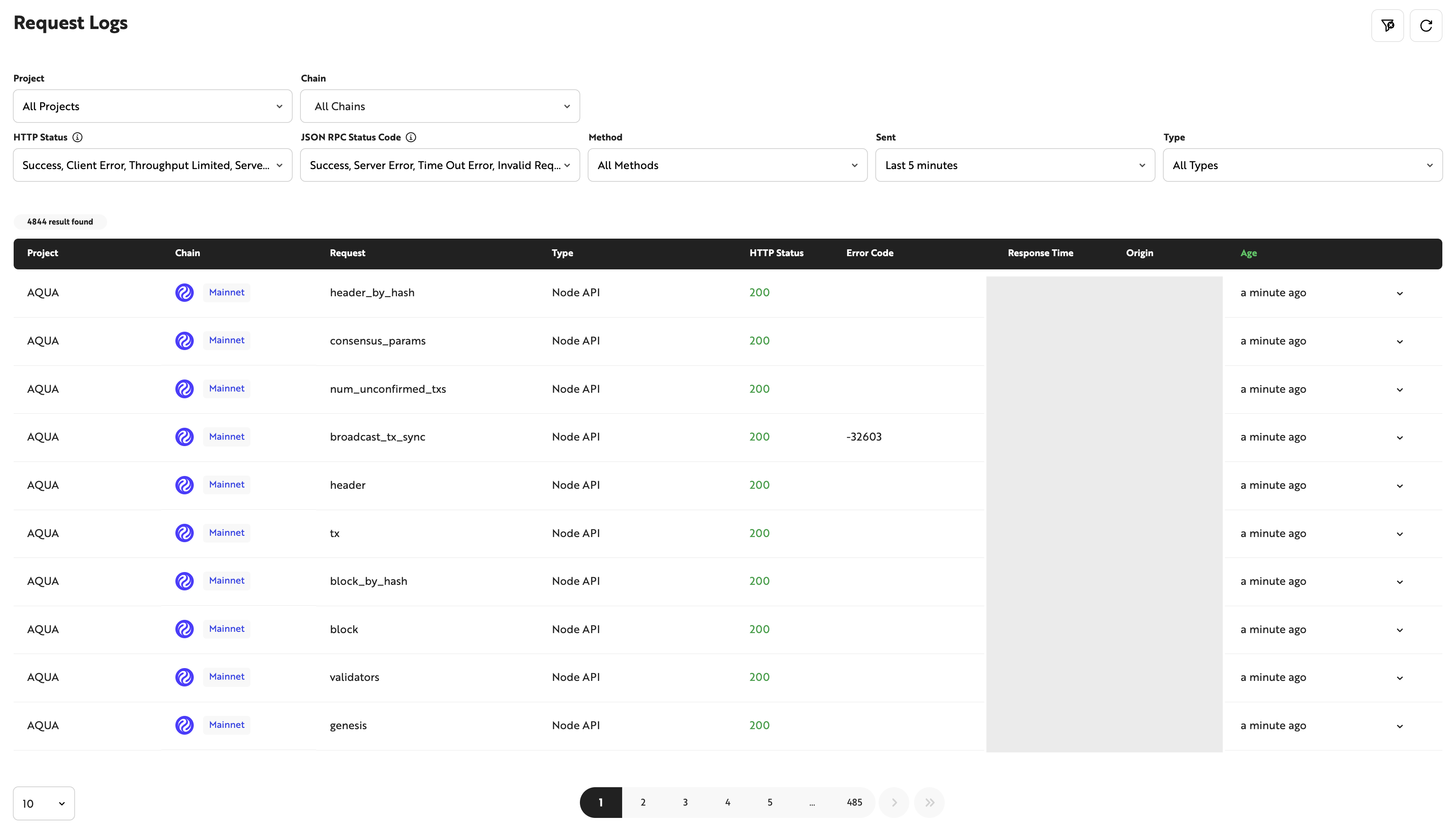 Web3 Data API Logs