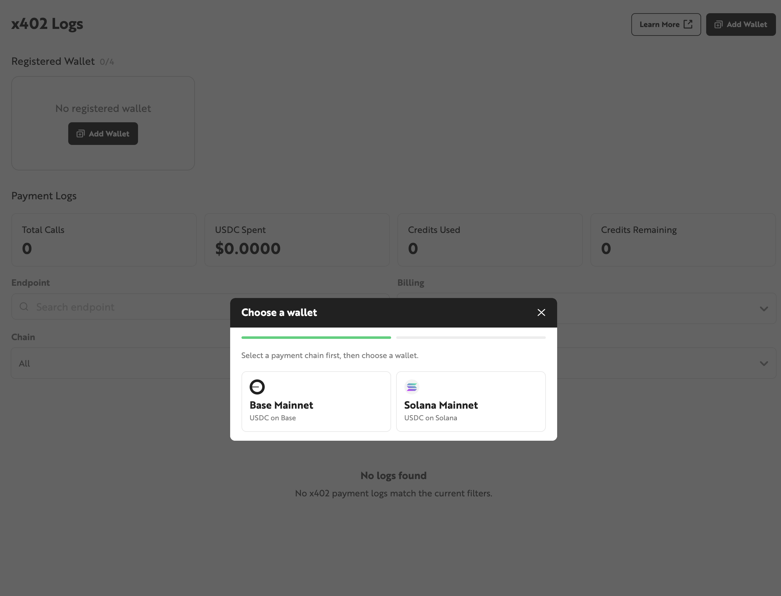 Add wallet