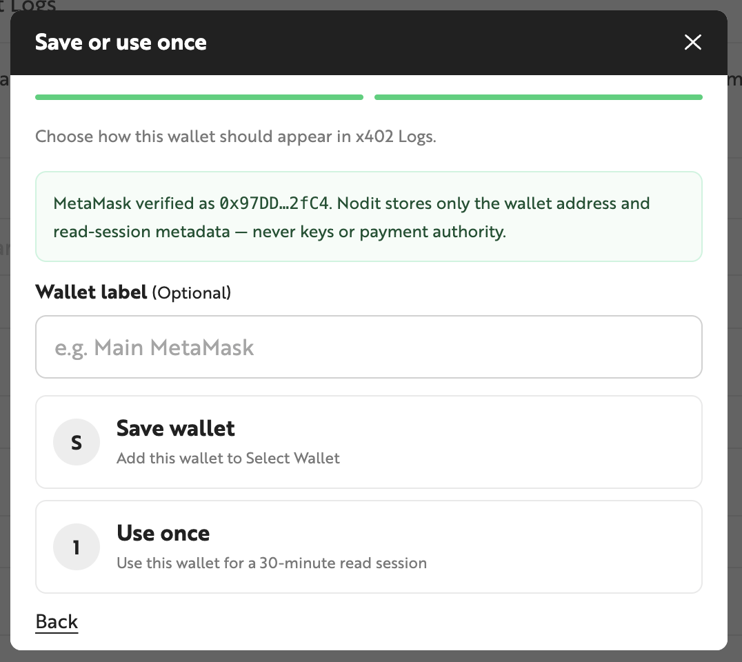Wallet Label
