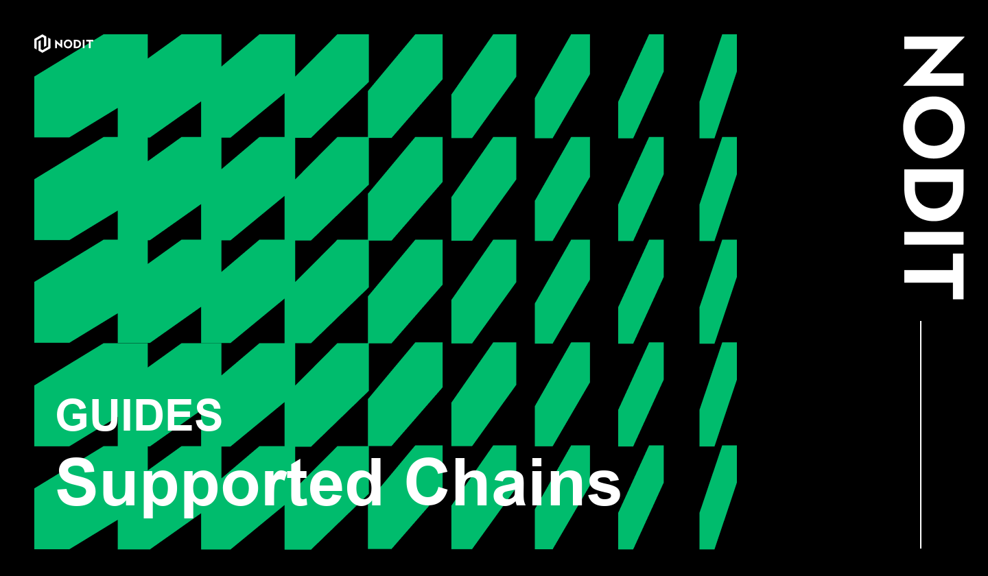 Supported Chains | Nodit Documentation